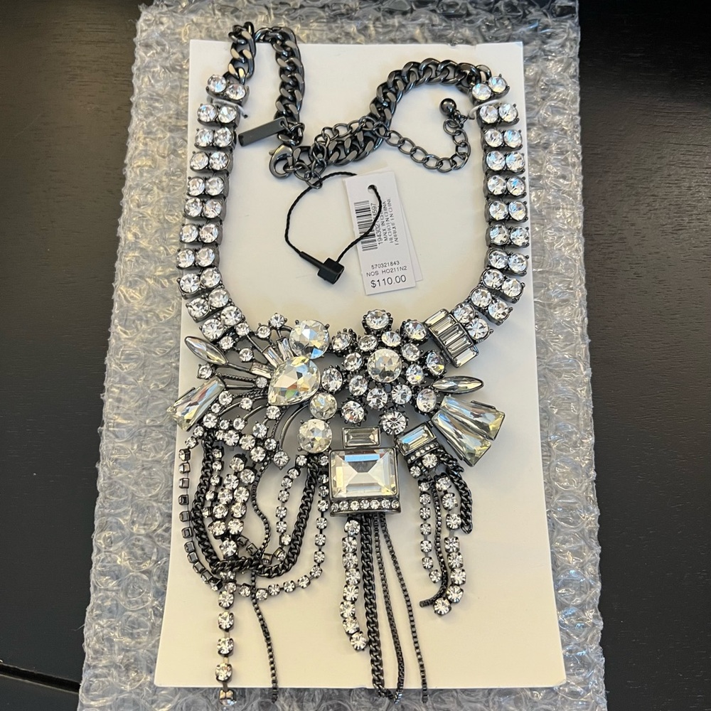 NWT WHBM Rhinestone Necklace